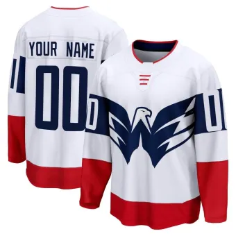 Men's Custom Washington Capitals 2023 Stadium Series Jersey - White Breakaway