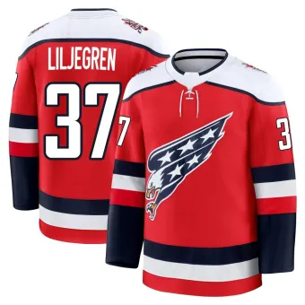 Men's Timothy Liljegren Washington Capitals Alternate 2025 Jersey - Red Premium