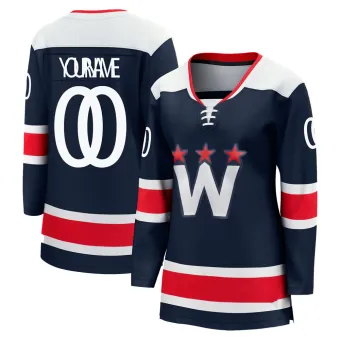 Women's Custom Washington Capitals zied 2020/21 Alternate Premier Jersey - Navy Breakaway