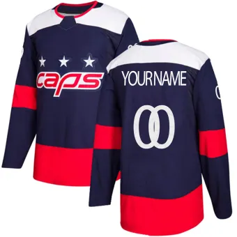 Youth Custom Washington Capitals 2018 Stadium Series Jersey - Navy Blue Authentic