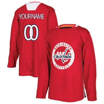 Youth Custom Washington Capitals Practice Jersey - Red Authentic