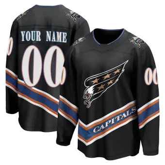 Youth Custom Washington Capitals Special Edition 2.0 Jersey - Black Breakaway